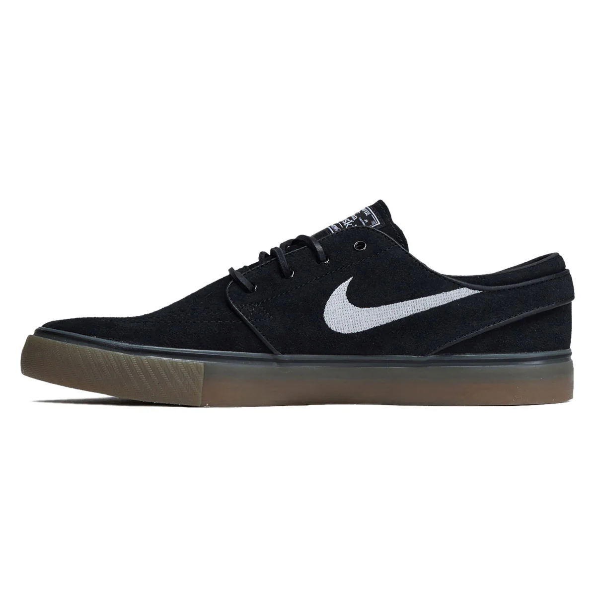 Nike SB Zoom Janoski OG+ Shoes - Black/White/Gum Light Brown - Image 2