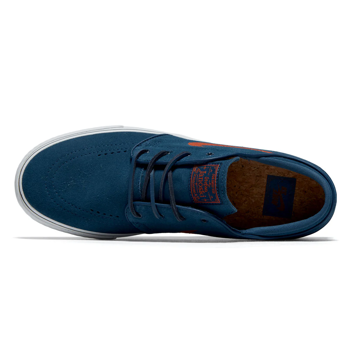 Nike SB Zoom Janoski OG+ Shoes - Blue Force/Campfire Orange/Blue Force - Image 3