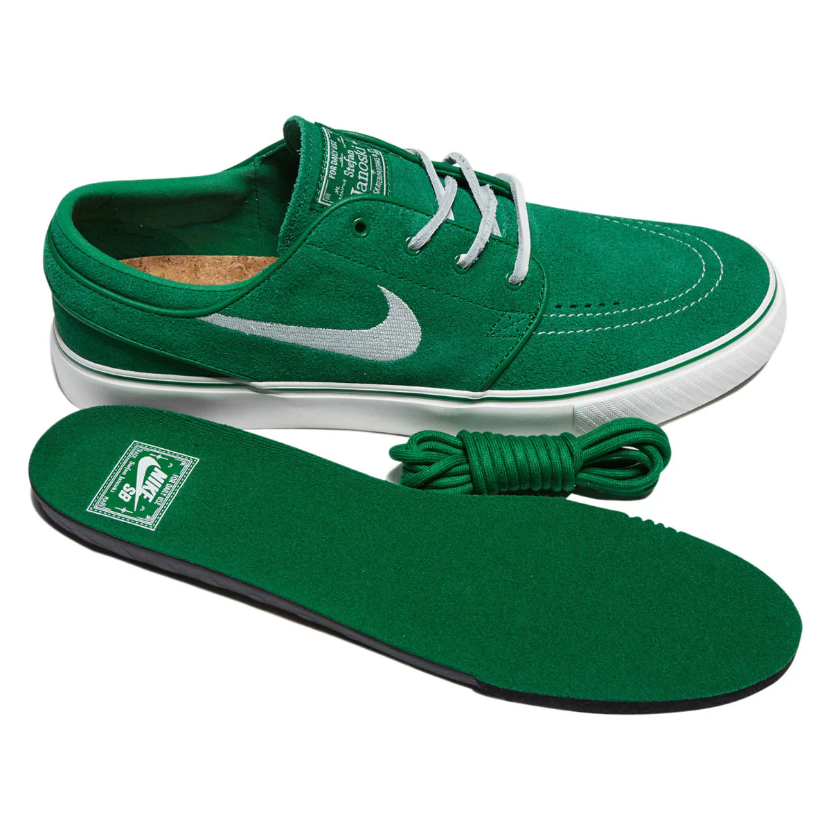 Nike SB Zoom Janoski OG+ Shoes - Pine Green/Sail - Image 5
