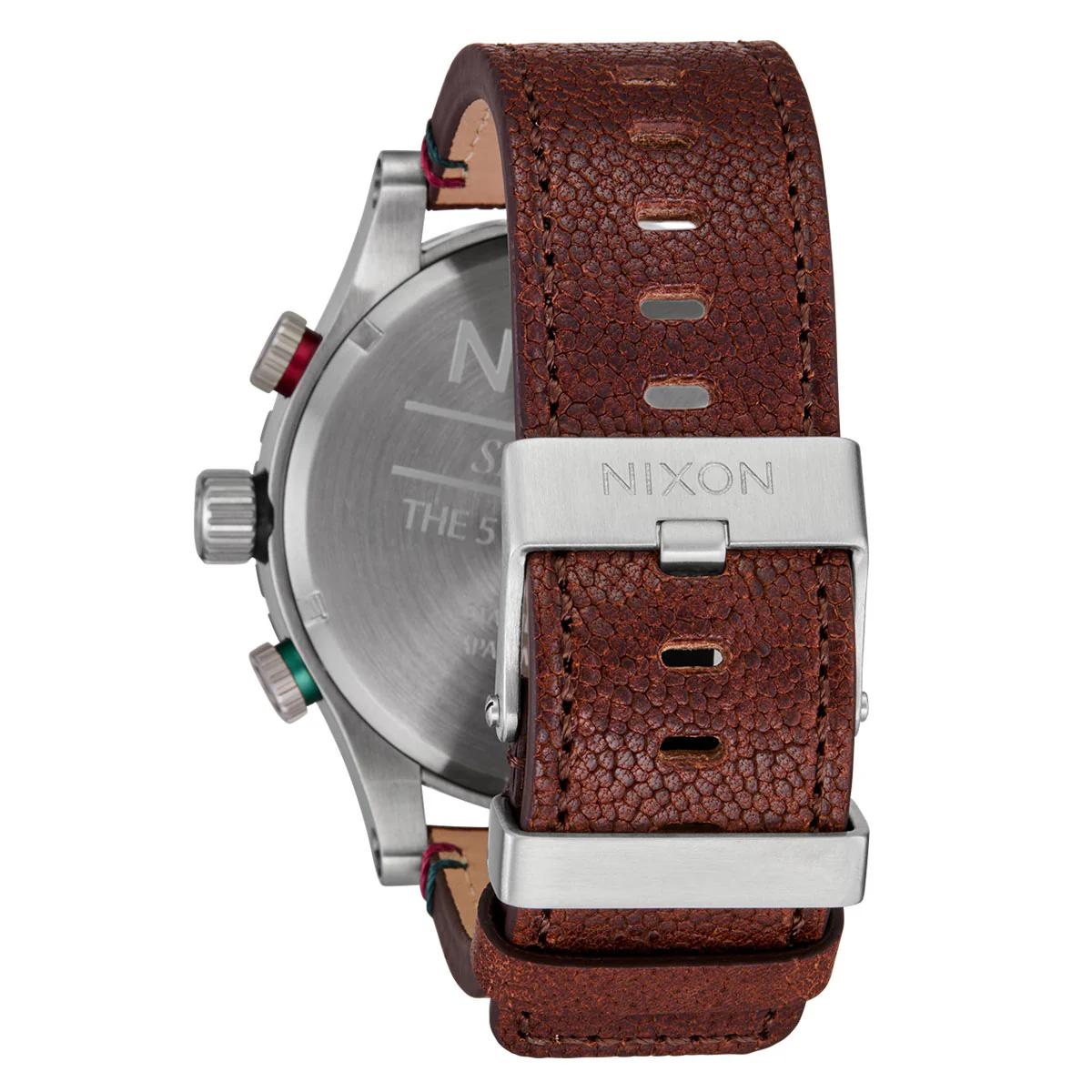 Nixon 51-30 Chrono Watch - Silver/Rosewood/Chocolate - Image 4