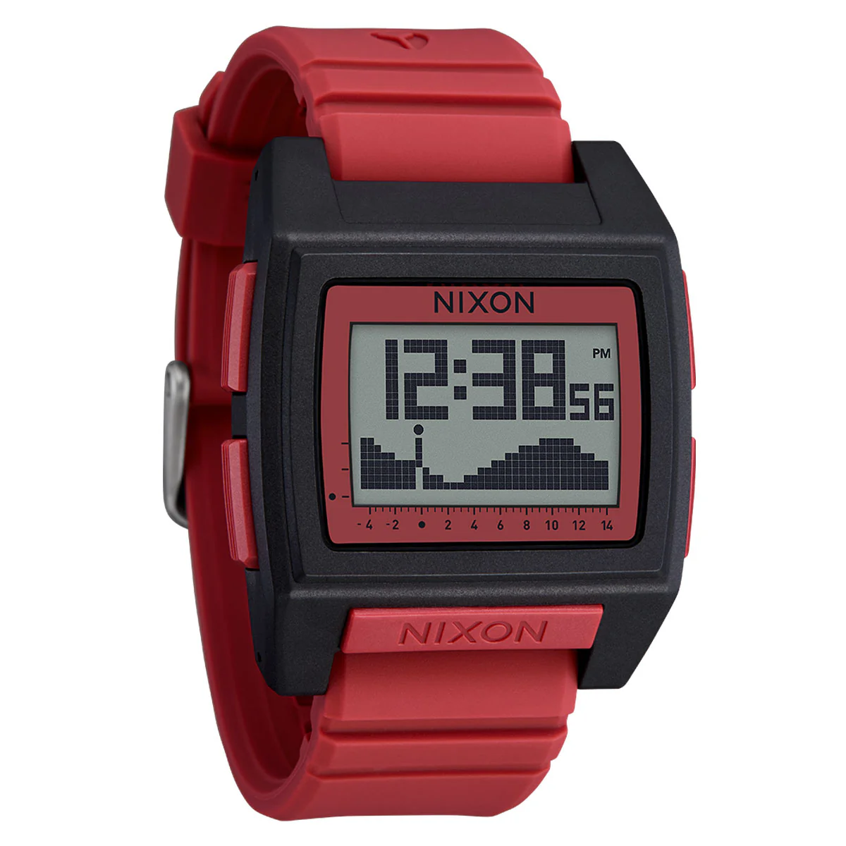 Nixon Base Tide Pro Watch - Black/Hot Sauce - Image 2
