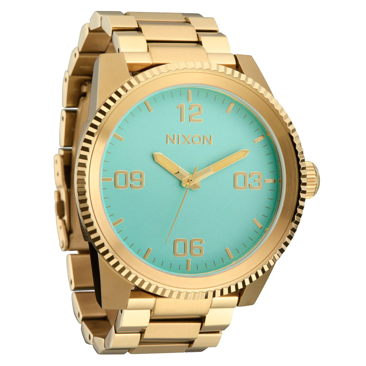 Nixon Corporal SS Watch - Gold/Turquoise/Gold - Image 2