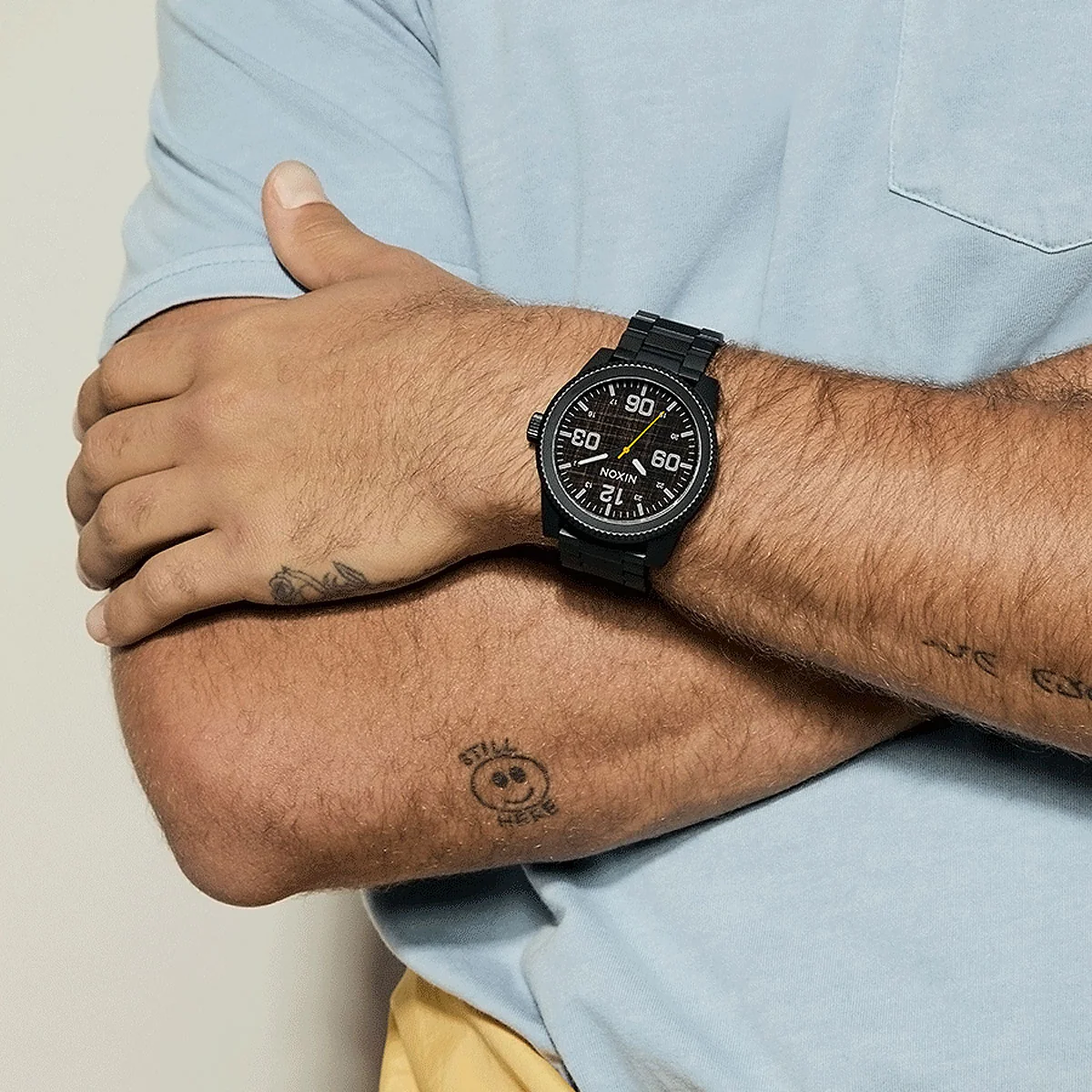Nixon Corporal Stainless Steel Watch - Super Black/Black Top - Image 6