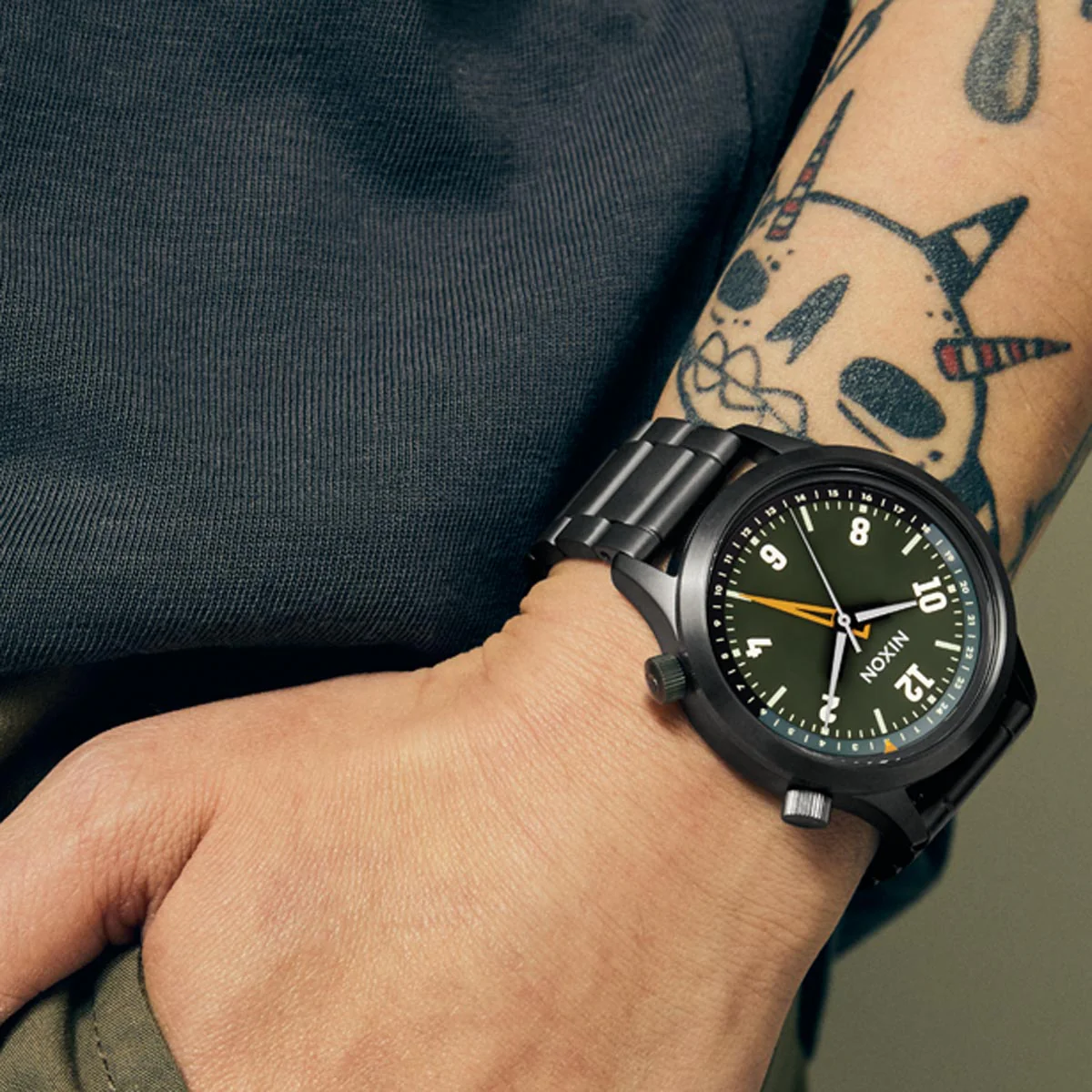 Nixon Drifter 40 Watch - Gunmetal/Kobu Green - Image 5