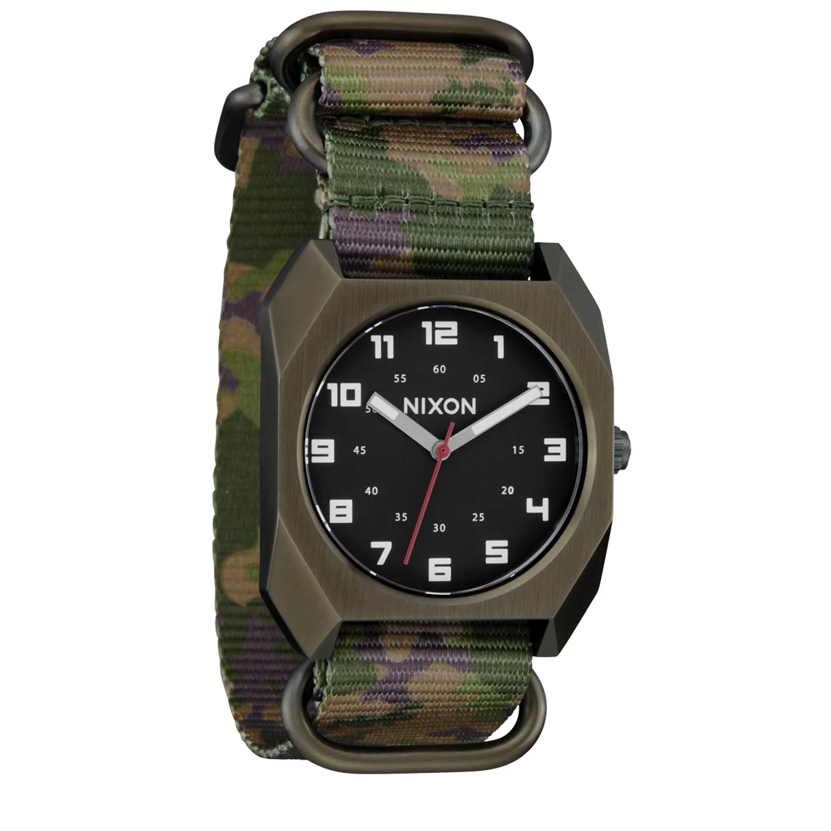 Nixon Scout Nato Watch - Dark Olive/Camo - Image 2