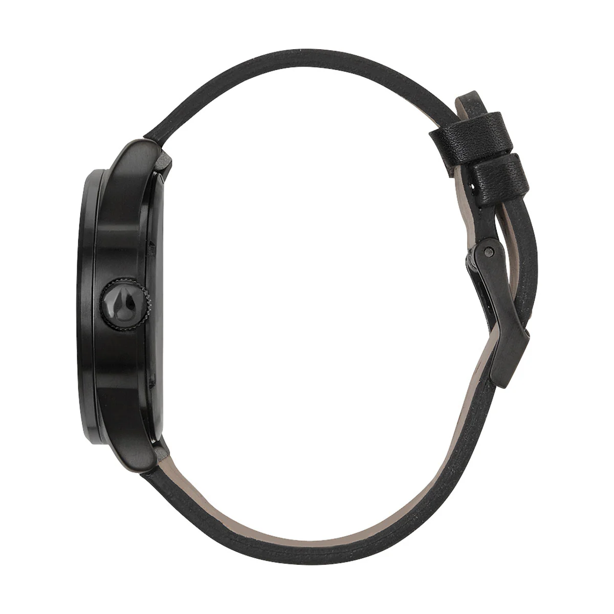 Nixon Sentry Leather Watch - All Black - Image 2