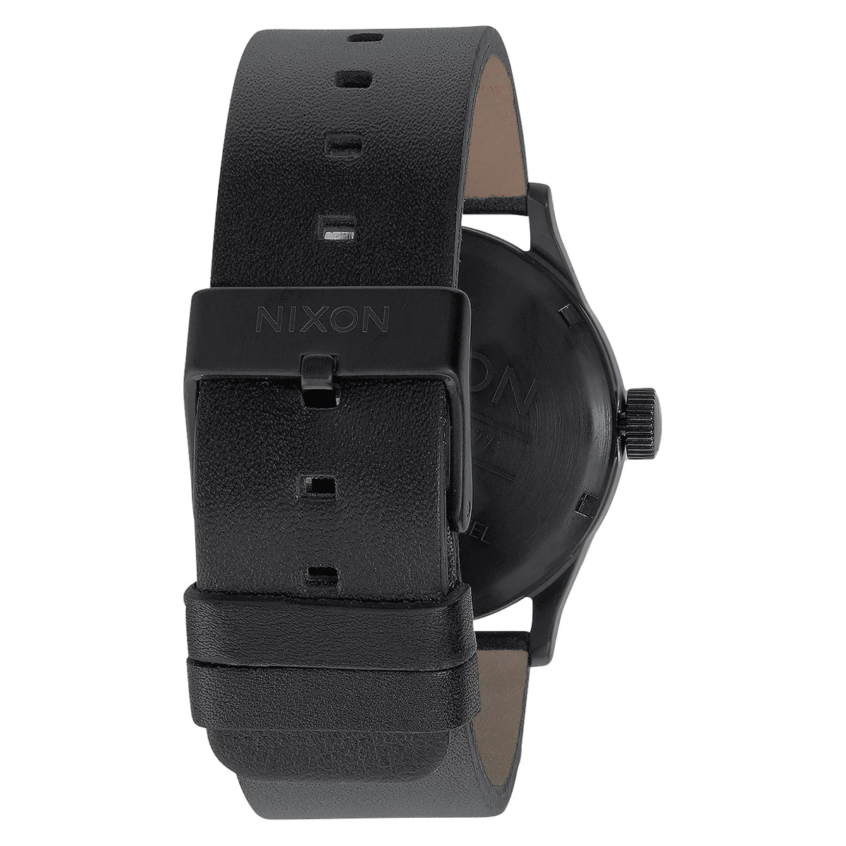 Nixon Sentry Leather Watch - All Black - Image 3