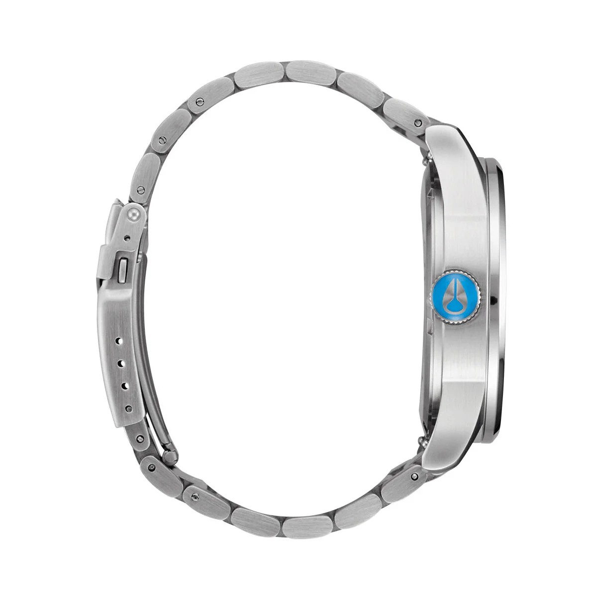 Nixon Sentry Stainless Steel Watch - Silver/Byron Blue Ombre - Image 3
