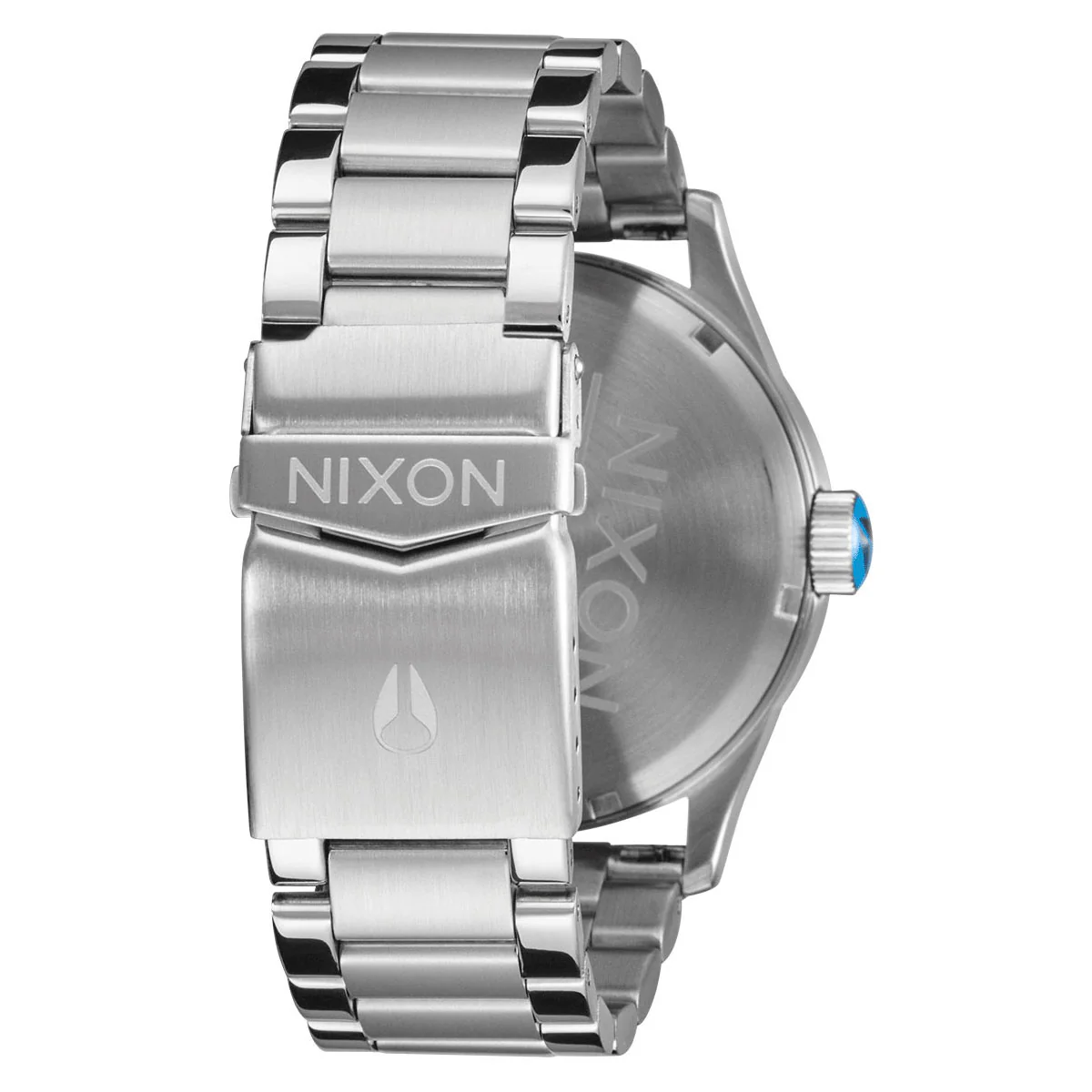 Nixon Sentry Stainless Steel Watch - Silver/Byron Blue Ombre - Image 4
