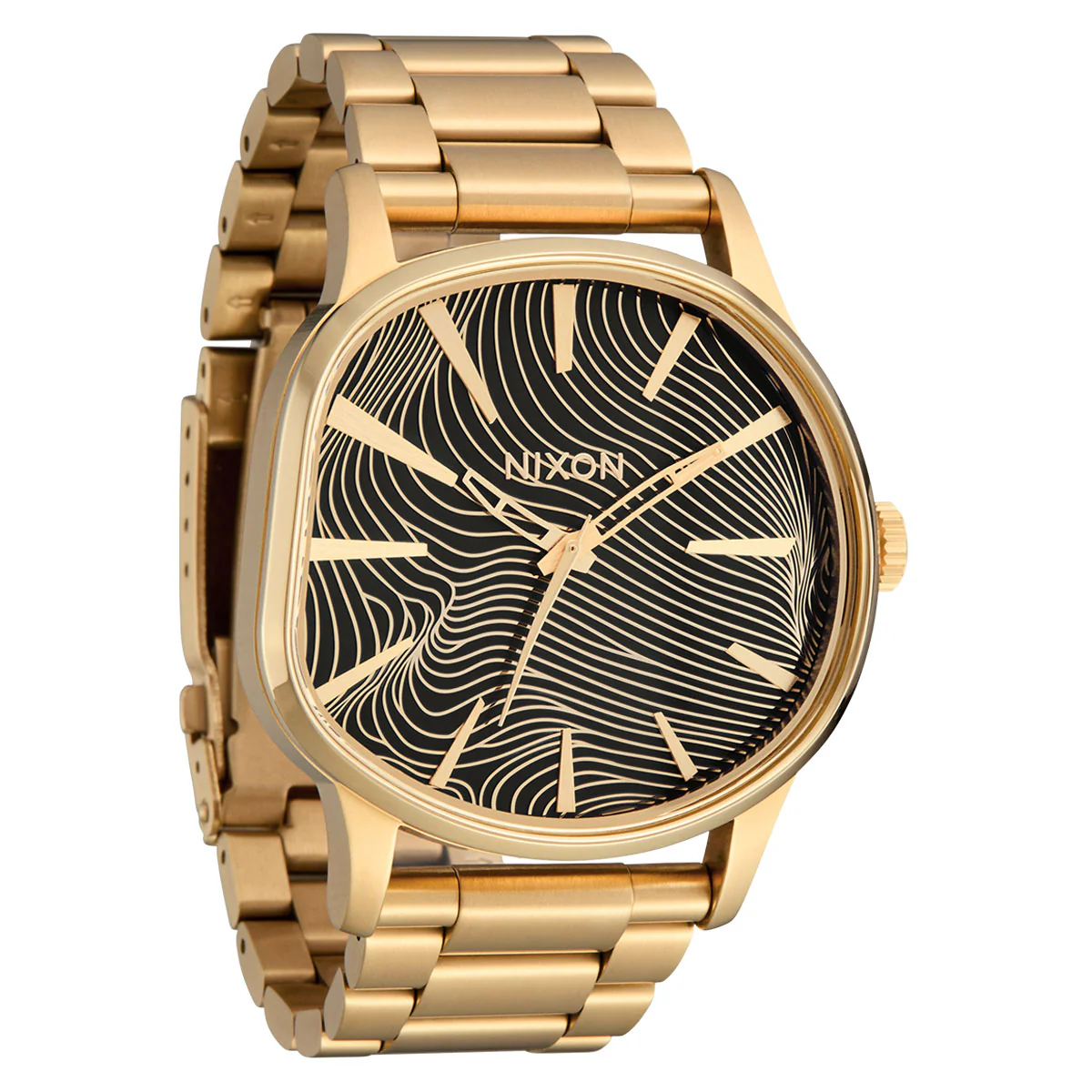 Nixon Sentry Wobble Watch - 4th Dim Gold/Black - Image 2