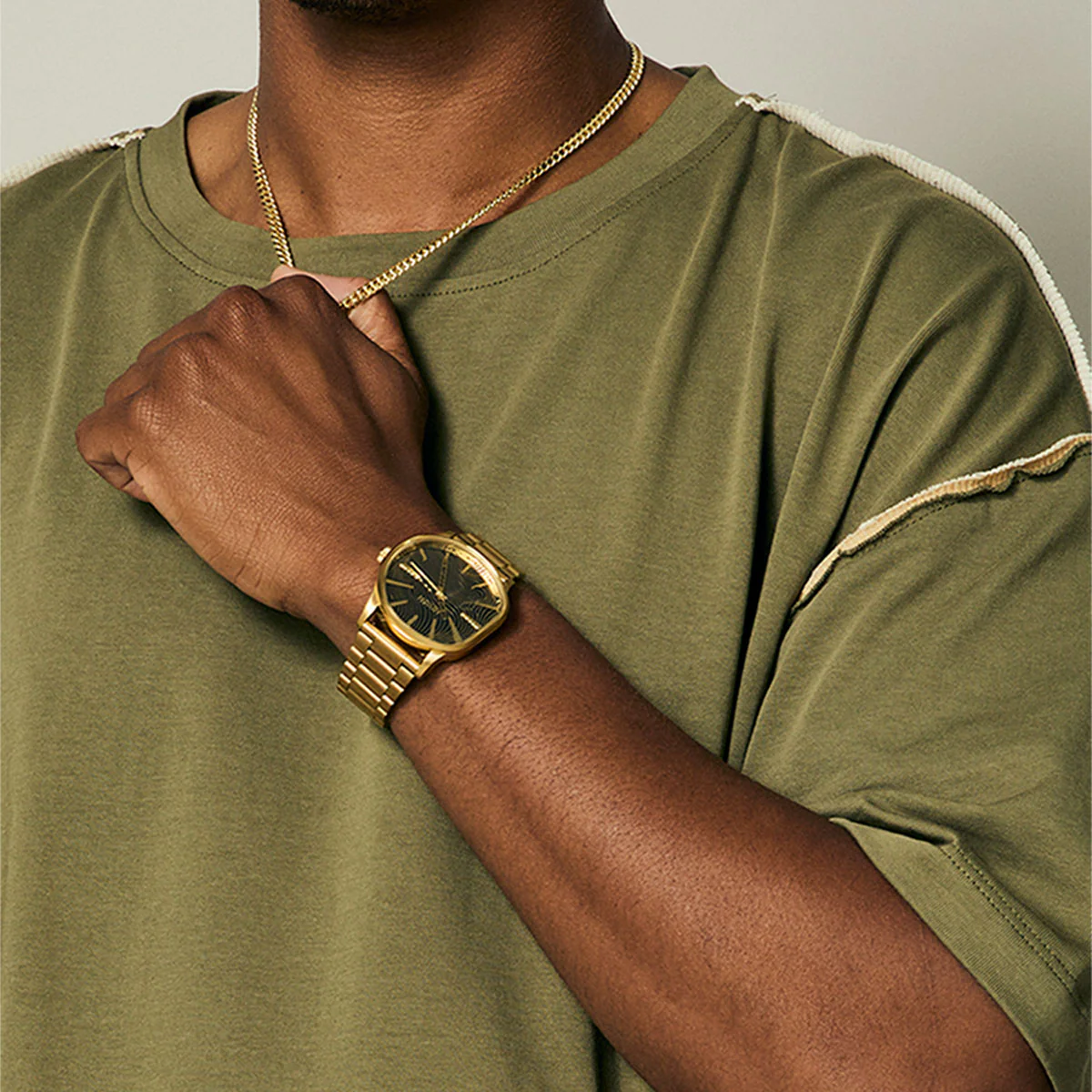 Nixon Sentry Wobble Watch - 4th Dim Gold/Black - Image 6