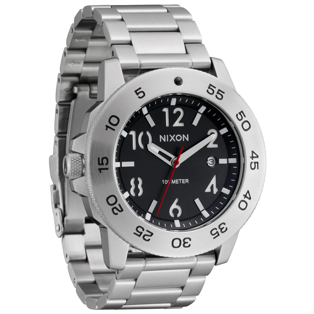 Nixon Smyth 44 Watch - Silver/Black - Image 3