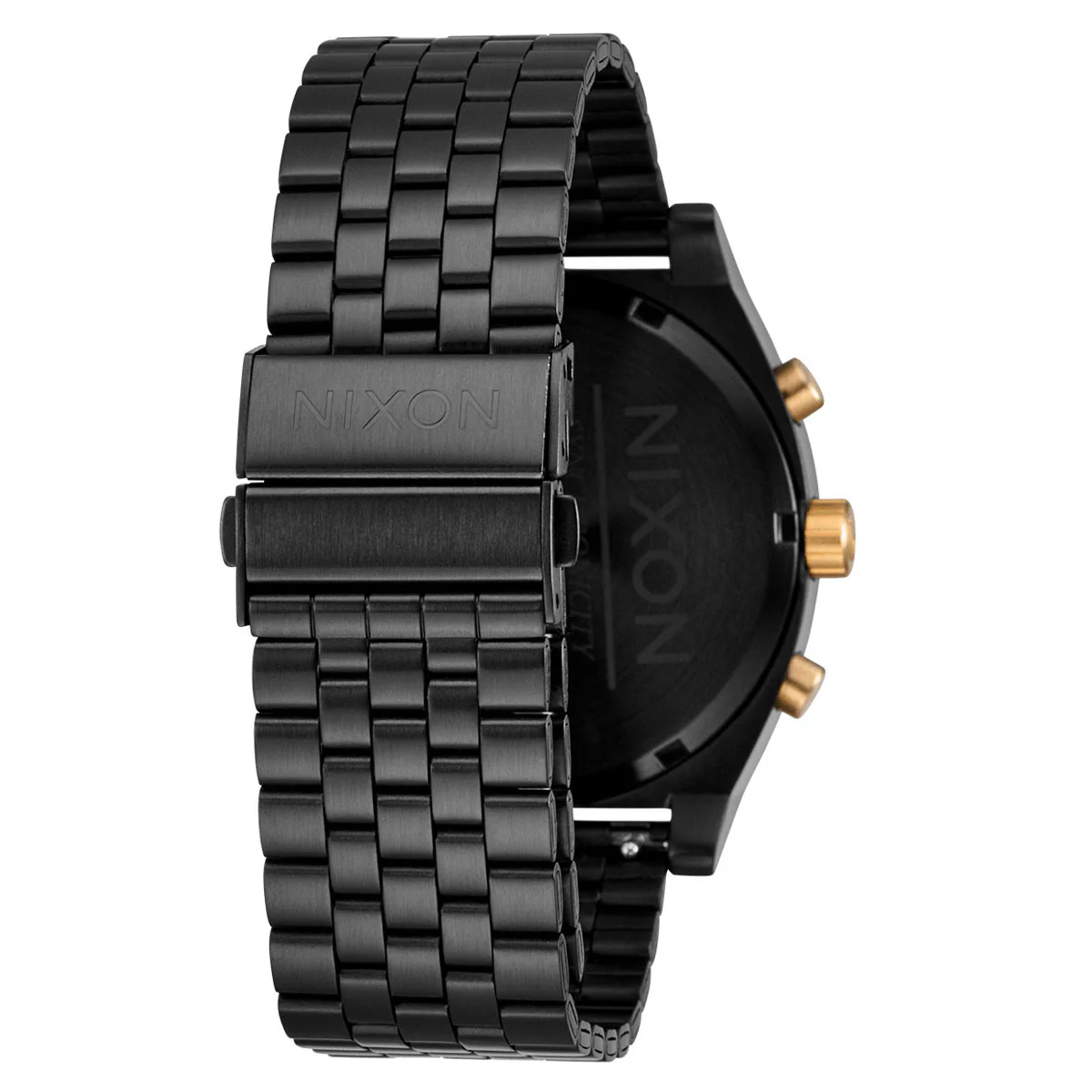 Nixon Time Teller Chrono Watch - Black/Black/Gold - Image 4