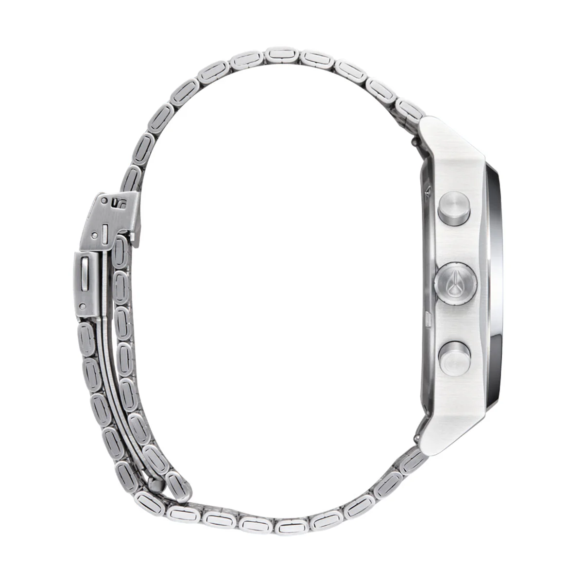 Nixon Time Teller Chrono Watch - Chrome/Black/Chrome Sunray - Image 3