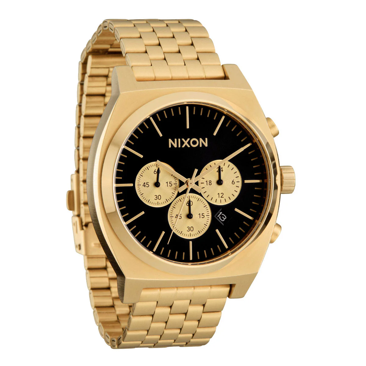 Nixon Time Teller Chrono Watch - Gold/Black/Gold - Image 3