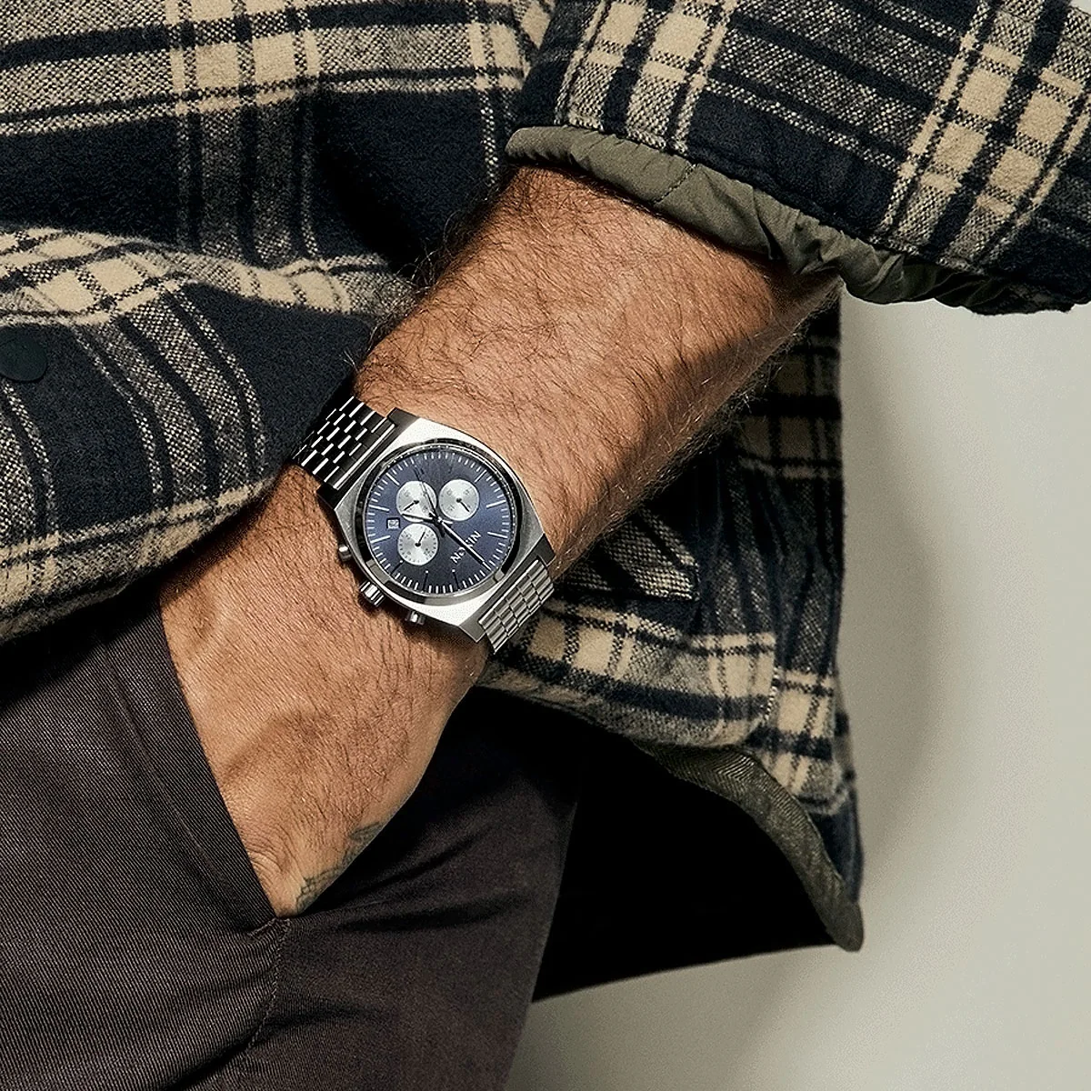 Nixon Time Teller Chrono Watch - Silver/Midnight - Image 5