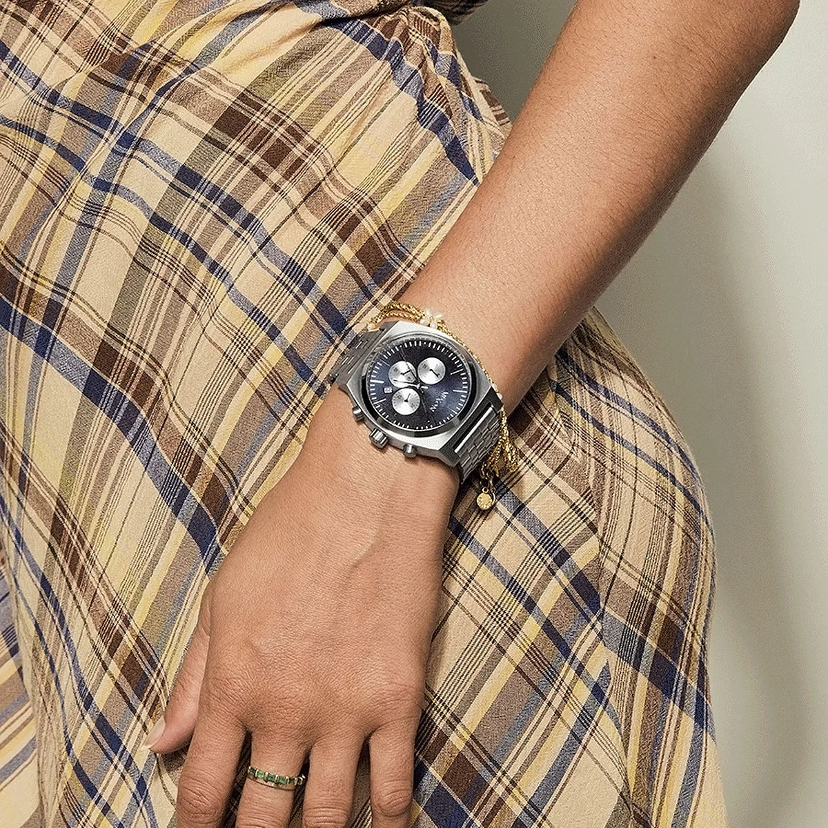 Nixon Time Teller Chrono Watch - Silver/Midnight - Image 6