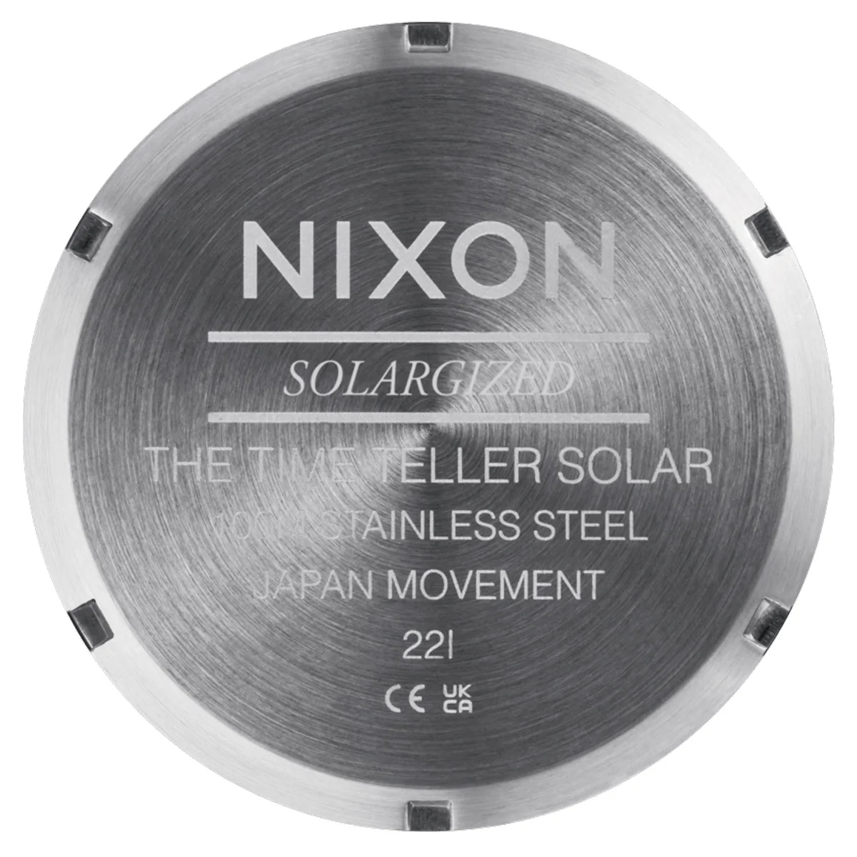 Nixon Time Teller Solar Watch - Silver/Dusty Blue Sunray - Image 5