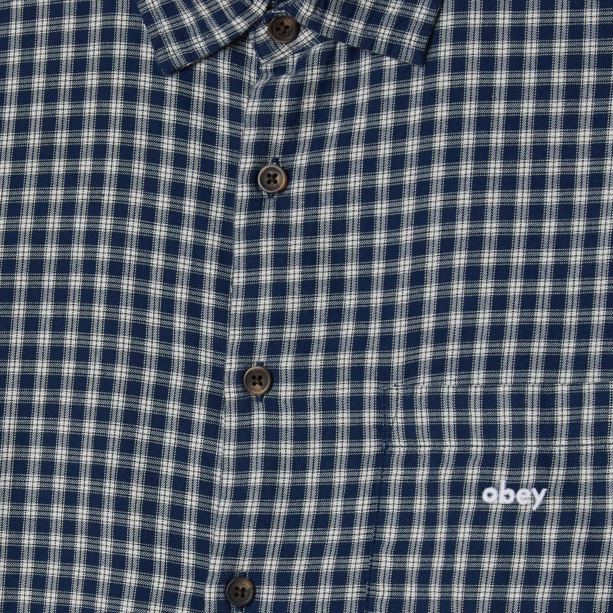 Obey Bigwig Andy Long Sleeve Shirt - Academy Navy Multi - Image 3