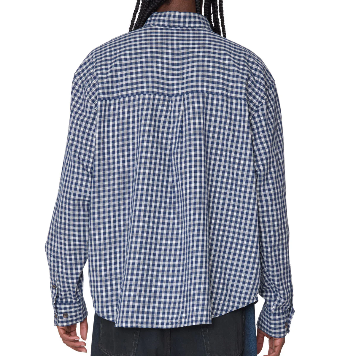 Obey Bigwig Andy Long Sleeve Shirt - Academy Navy Multi - Image 6