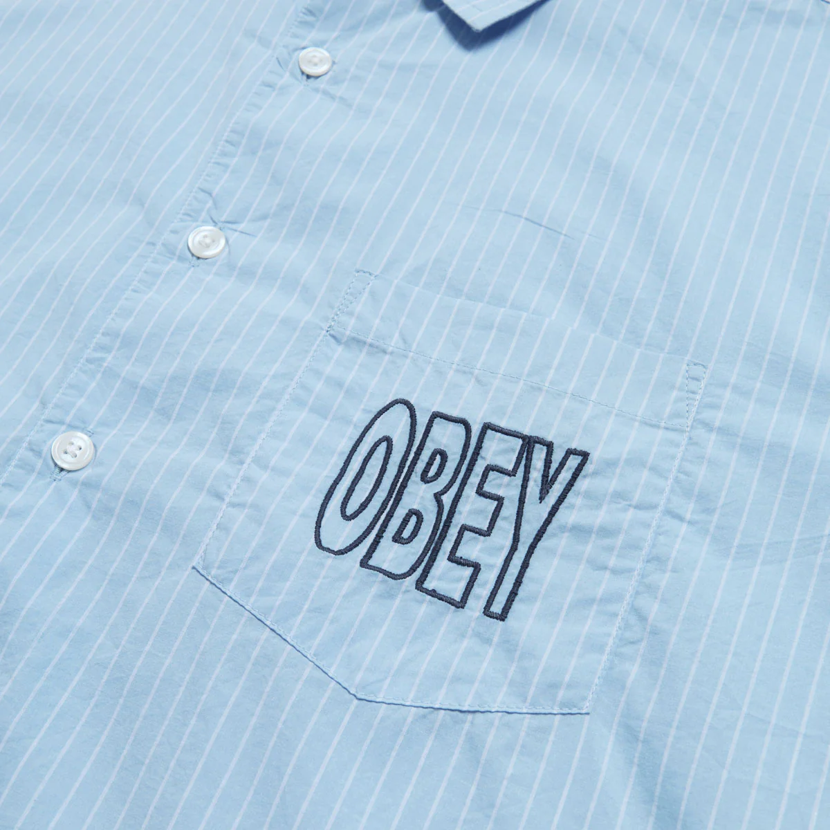 Obey Bigwig Blueprint Long Sleeve Shirt - Cerulean Multi - Image 3