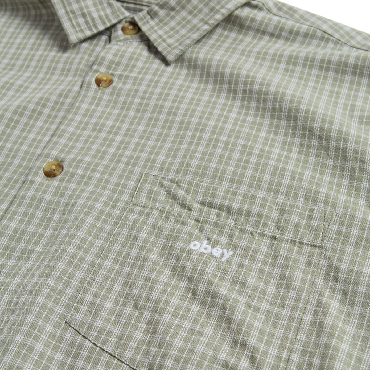 Obey Bigwig Ian Woven Shirt - Dried Sage Multi - Image 3