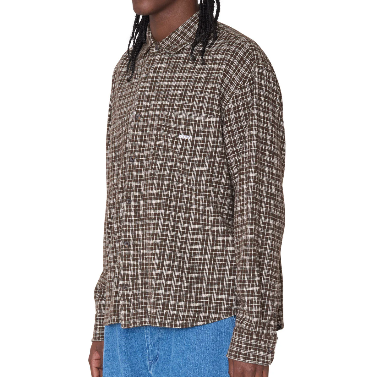 Obey Bigwig Rick Long Sleeve Shirt - Wren Multi - Image 6