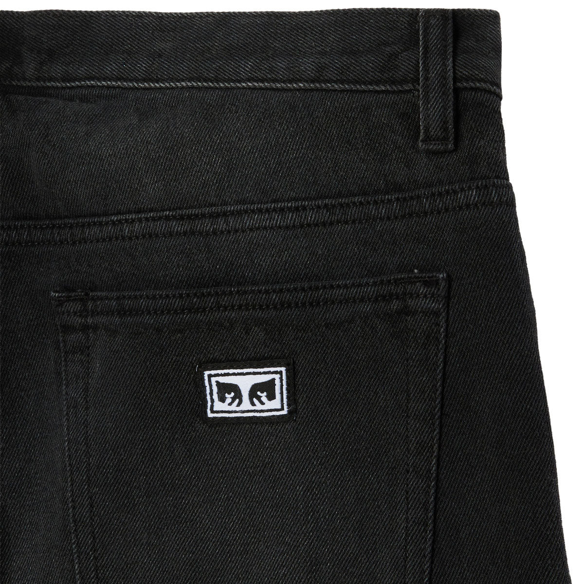 Obey Boxcar Straight Leg Denim Jeans - Heavy Vintage Black - Image 3