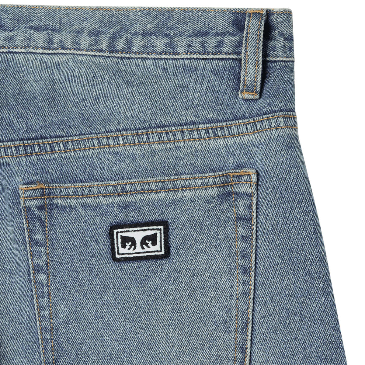 Obey Boxcar Straight Leg Denim Jeans - Heavy Vintage Indigo - Image 3