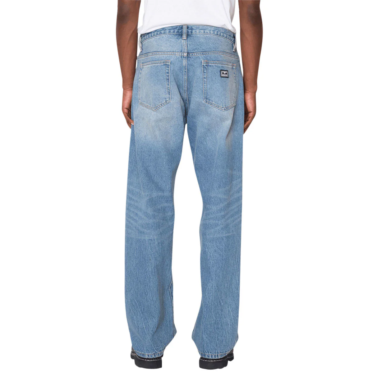 Obey Boxcar Straight Leg Denim Jeans - Heavy Vintage Indigo - Image 5