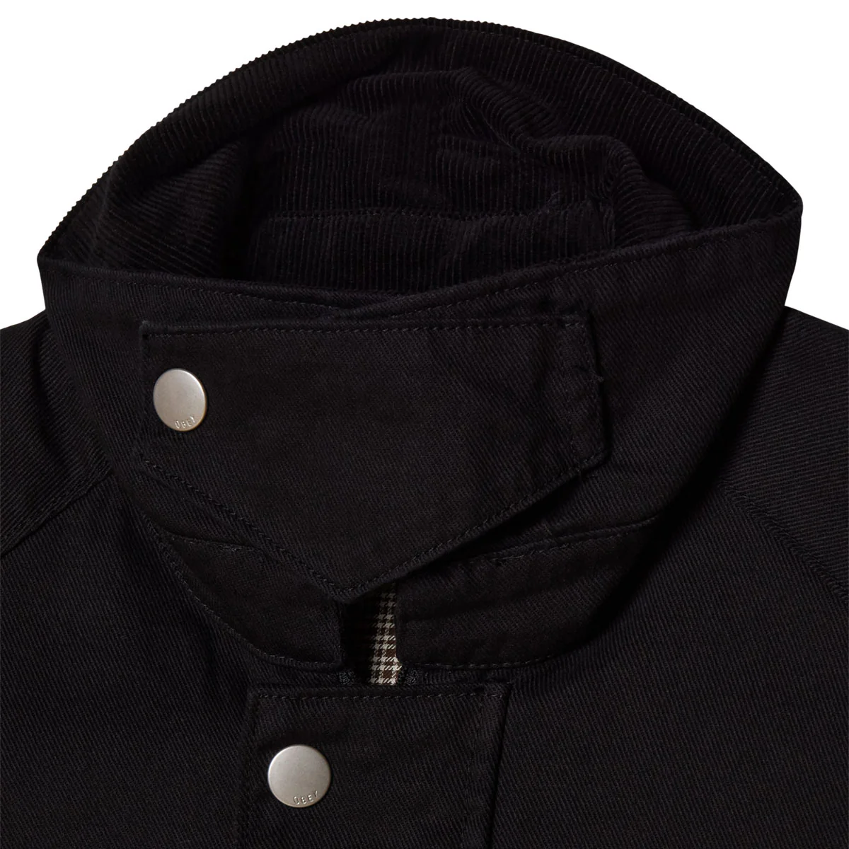 Obey Caden Work Jacket - Black Faded Wash - Image 4