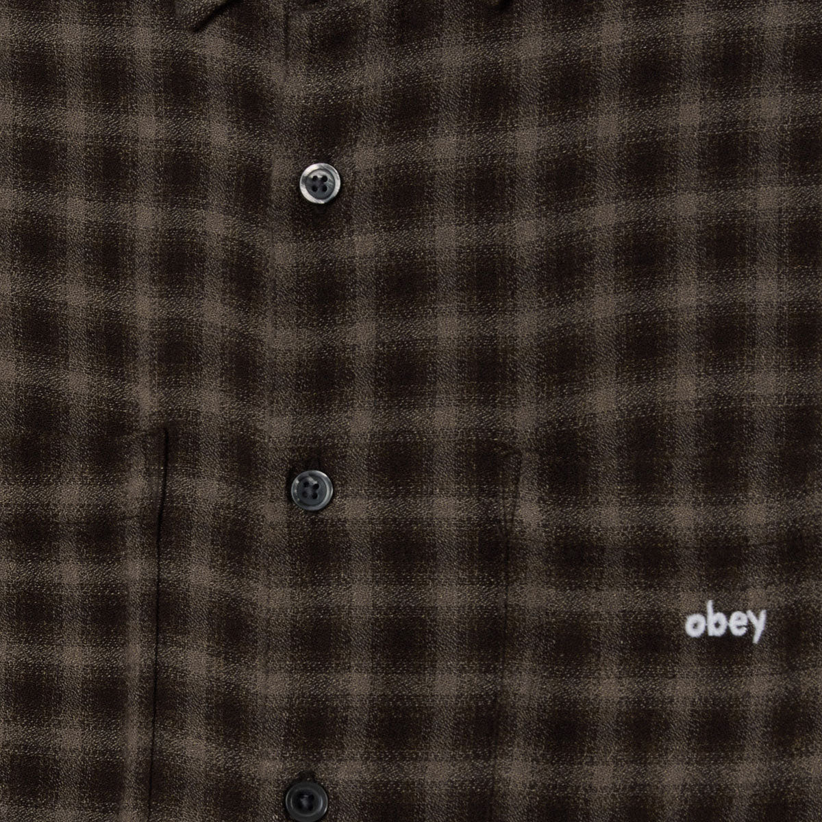 Obey Clarence Long Sleeve Shirt - Black Multi - Image 3