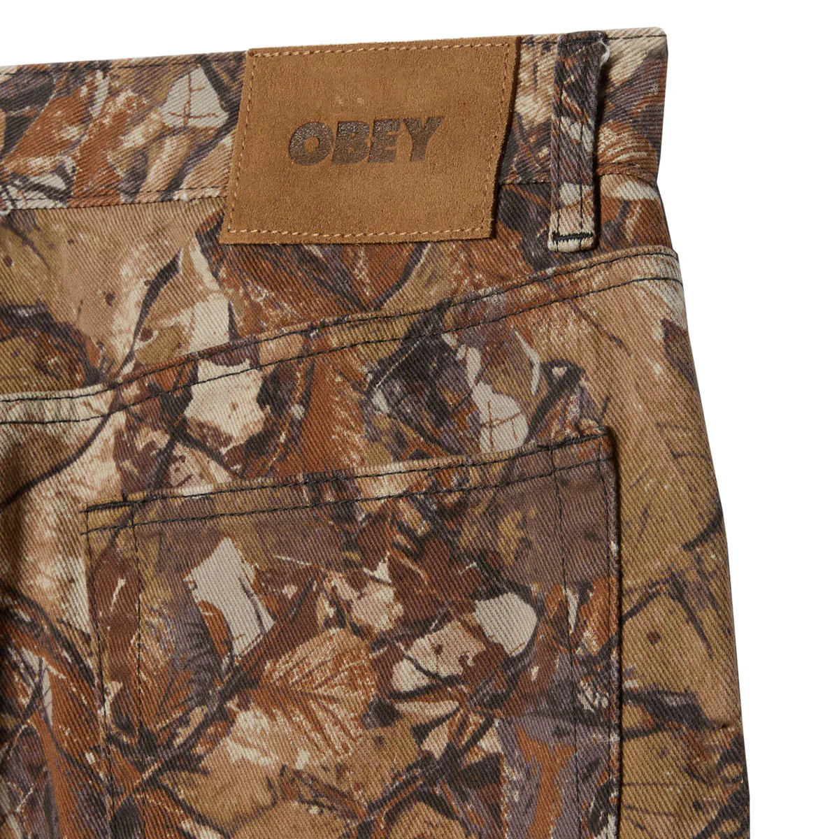 Obey Classic Baggy Denim Jeans - Fence Camo Multi - Image 3