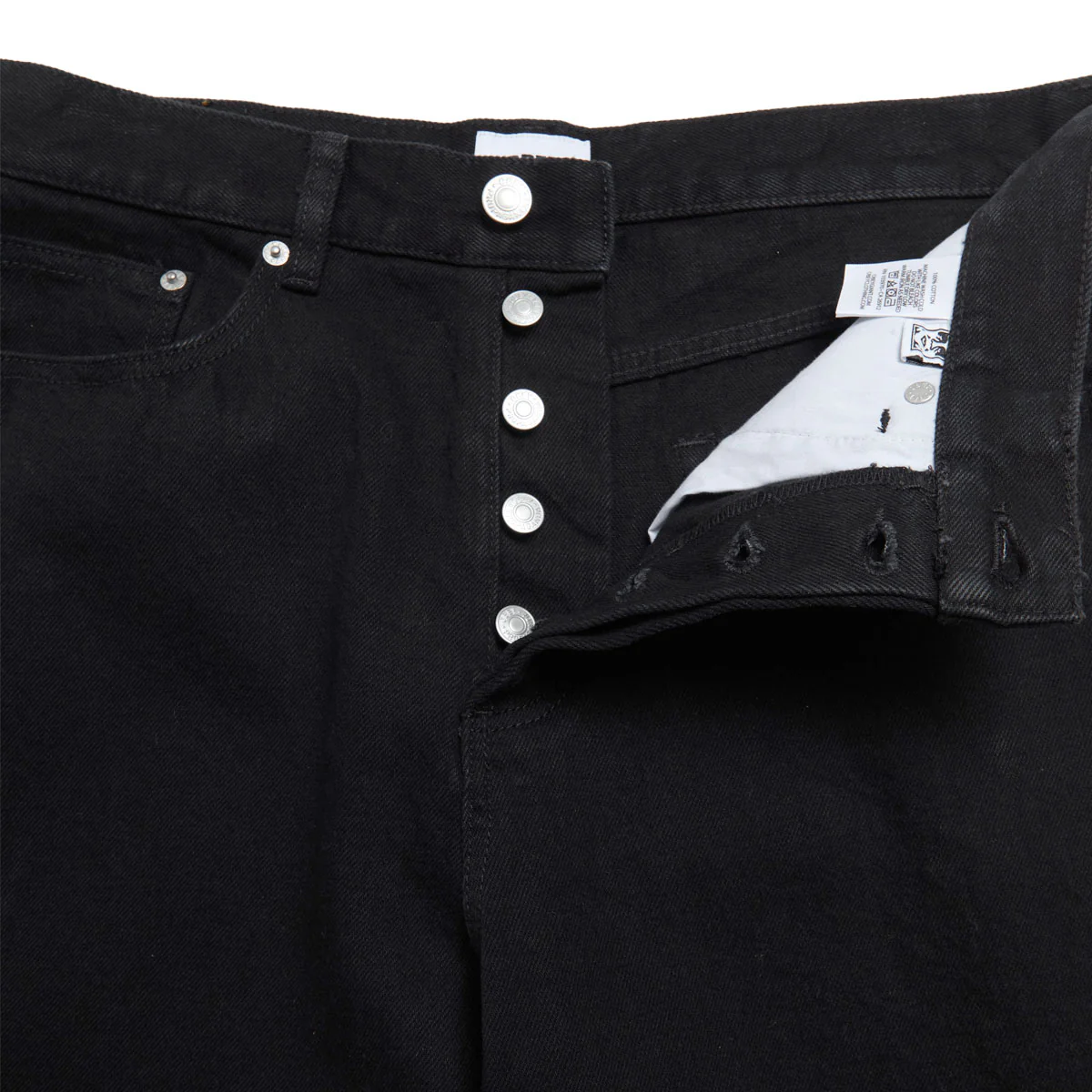 Obey Classic Baggy Denim Jeans - Rinse Black - Image 3
