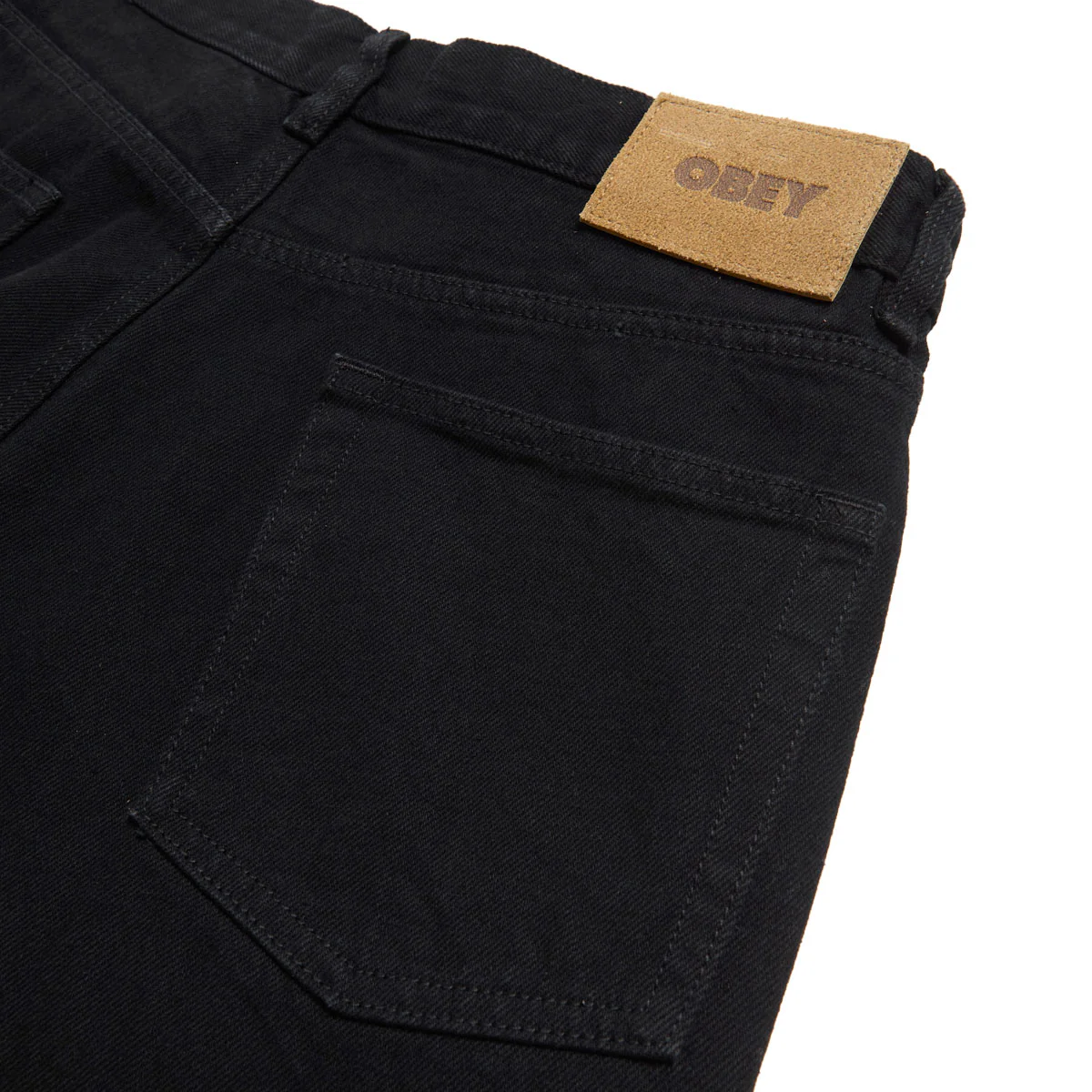 Obey Classic Baggy Denim Jeans - Rinse Black - Image 5