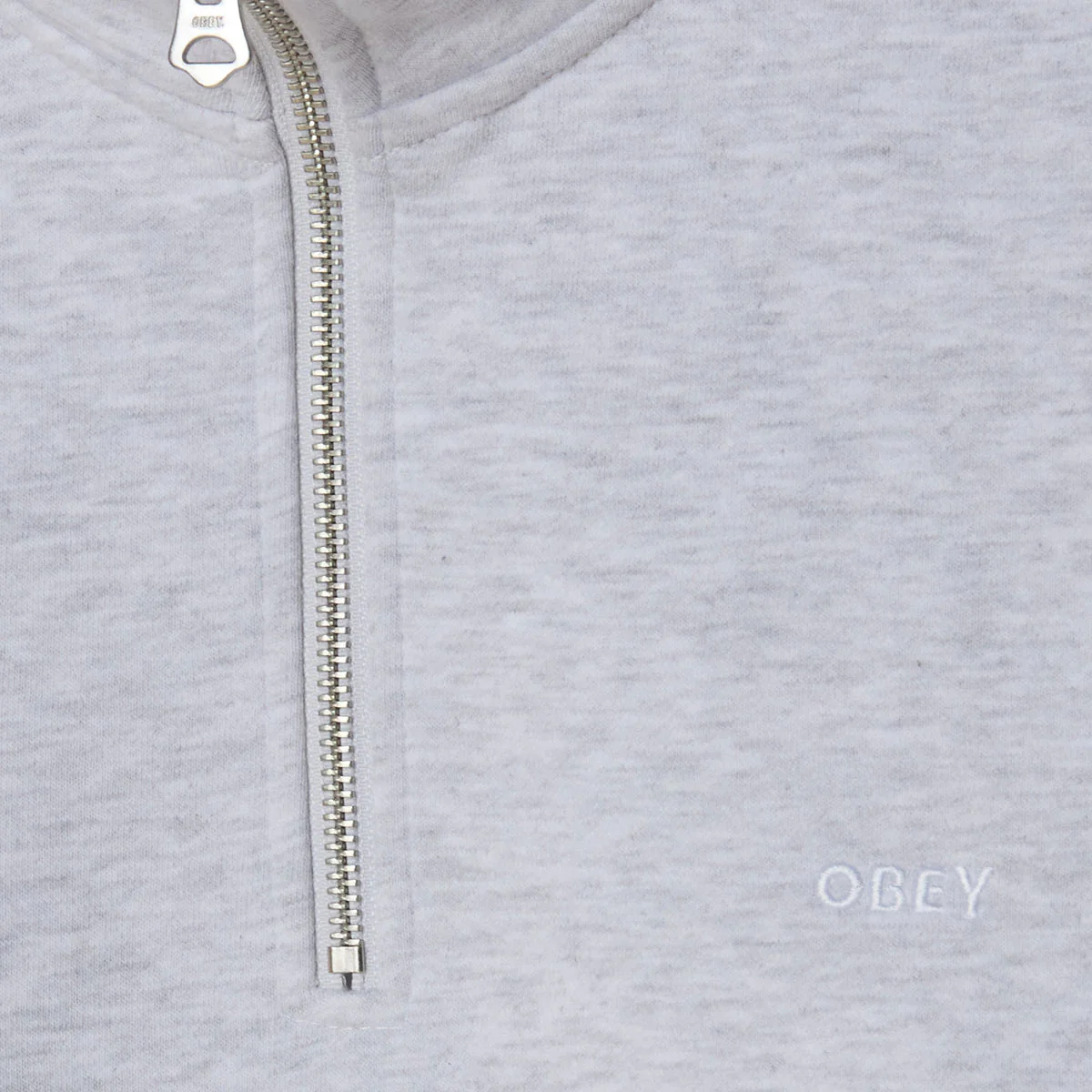 Obey Established Works Bold Mock Sweatshirt - Ash Grey - Image 3