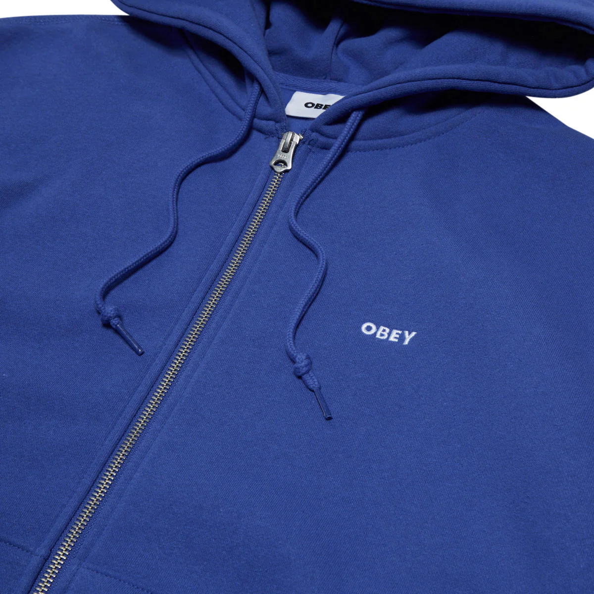 Obey Established Works Bold Zip Hoodie - Electric Indigo - Image 2