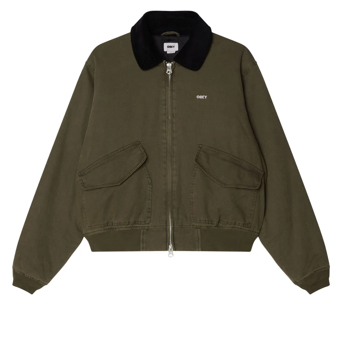 Obey Fade Wash Cwu Jacket - Wren Faded Wash