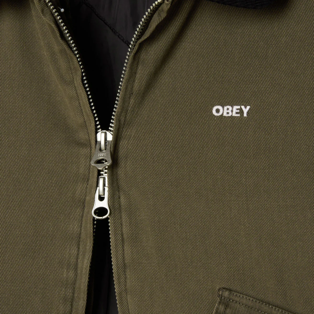 Obey Fade Wash Cwu Jacket - Wren Faded Wash - Image 3