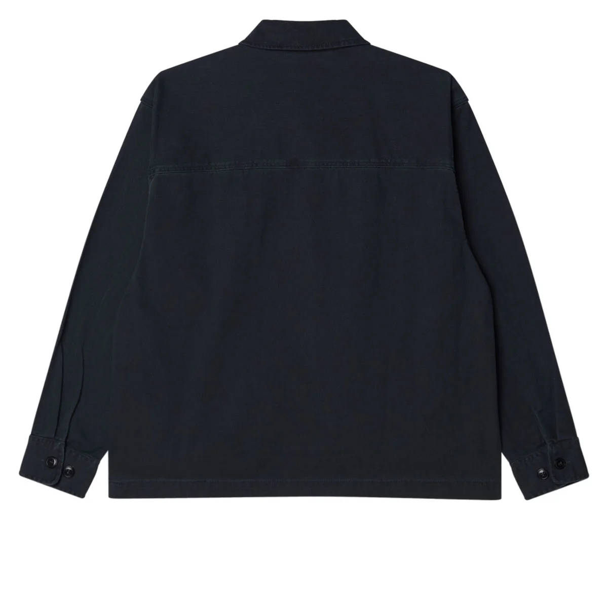 Obey Harvey Shirt Jacket - Black Faded Wash - Image 2