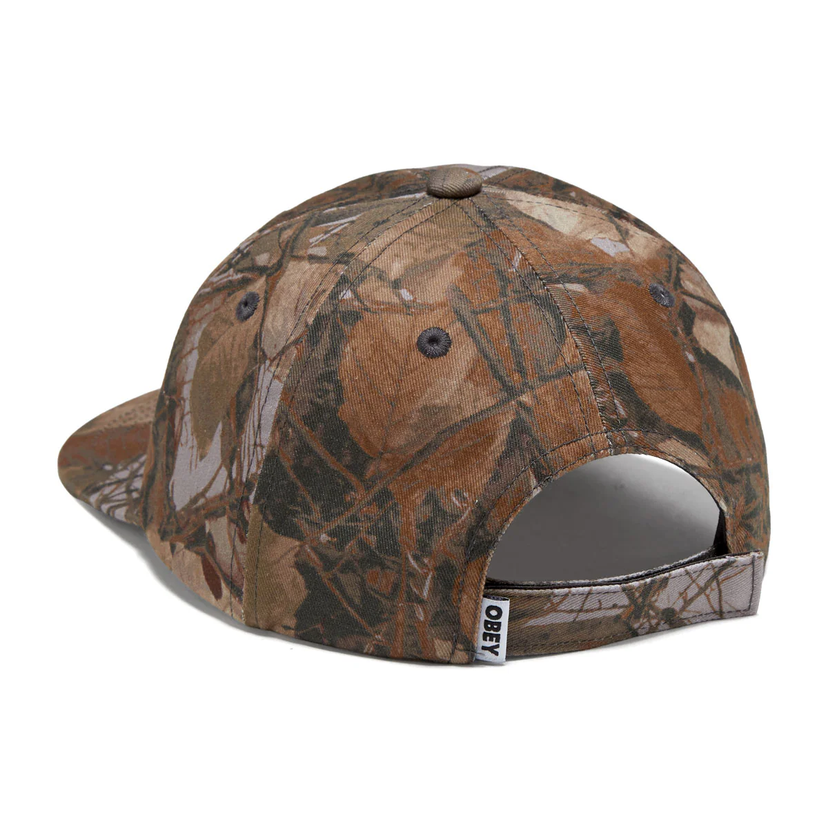 Obey Icon Eyes 6 Panel Velcro Hat - Fence Camo Multi - Image 2