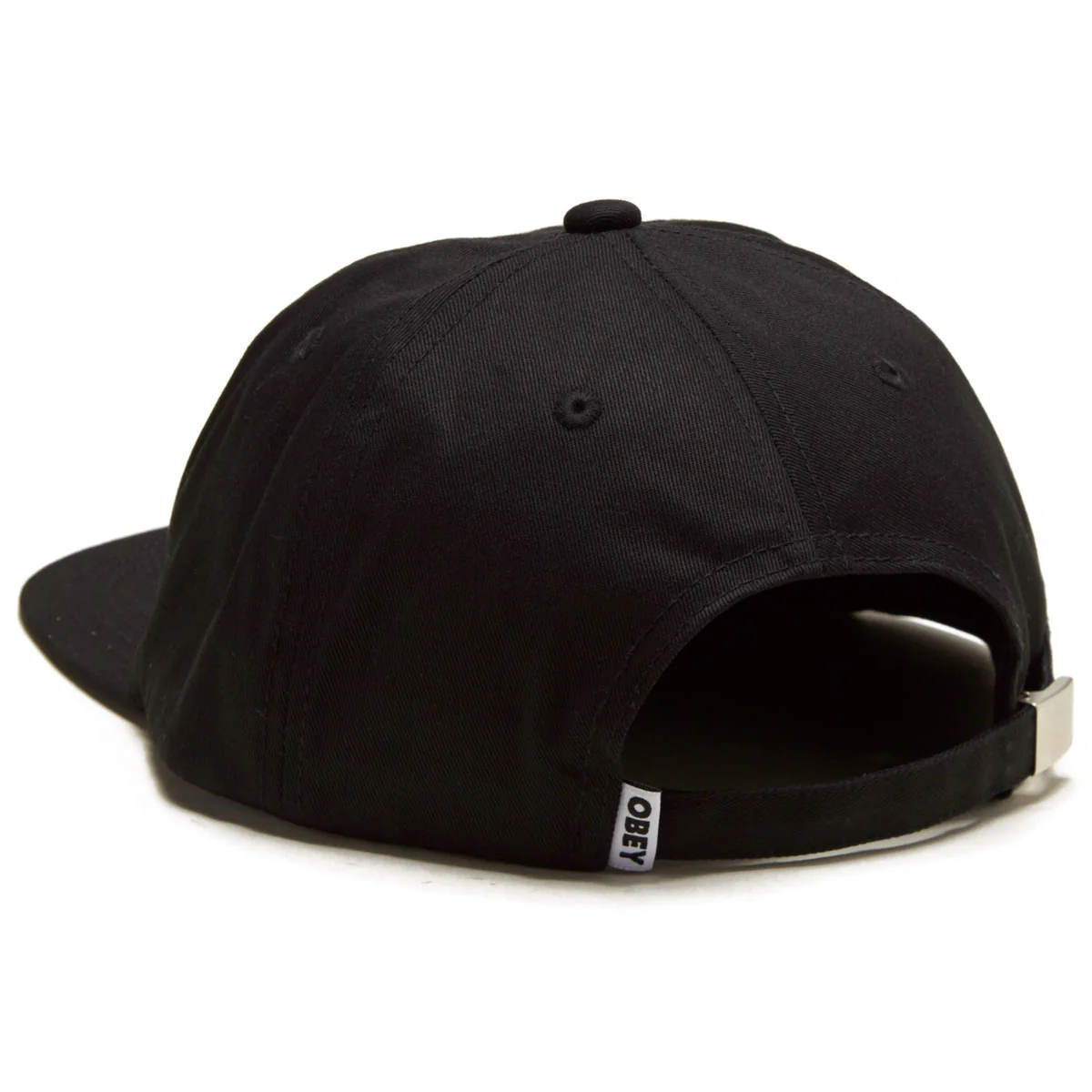 Obey Icon Patch Panel Strapback Hat - Black - Image 2