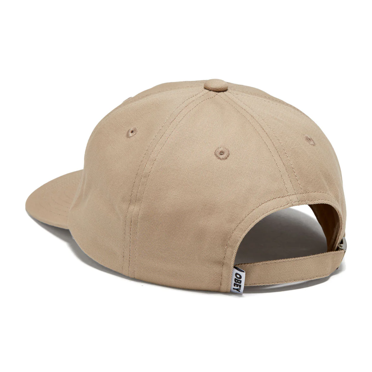 Obey Icon Patch Panel Strapback Hat - Khaki - Image 2