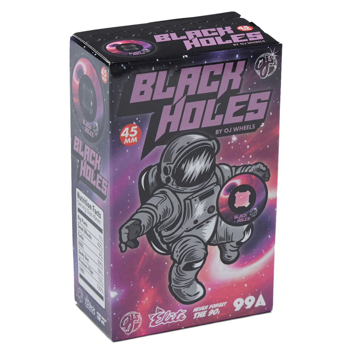 OJ Black Holes Mini Chubbies 99a Skateboard Wheels - Black - 45mm - Image 3