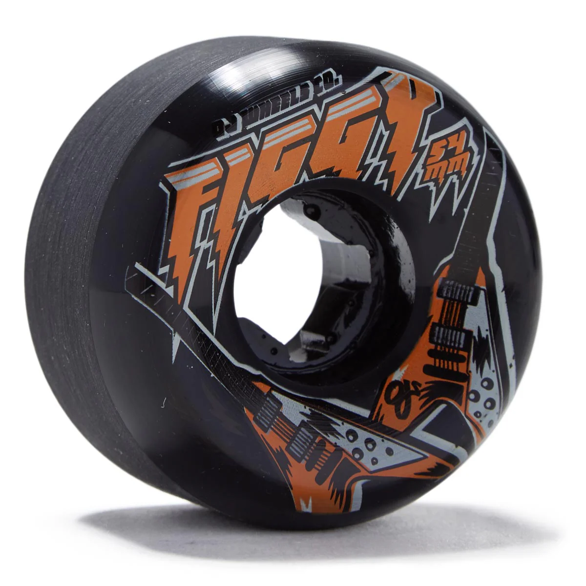 OJ Figgy Flying V Mini Combos 99a Skateboard Wheels - Black/White Swirl - 54mm