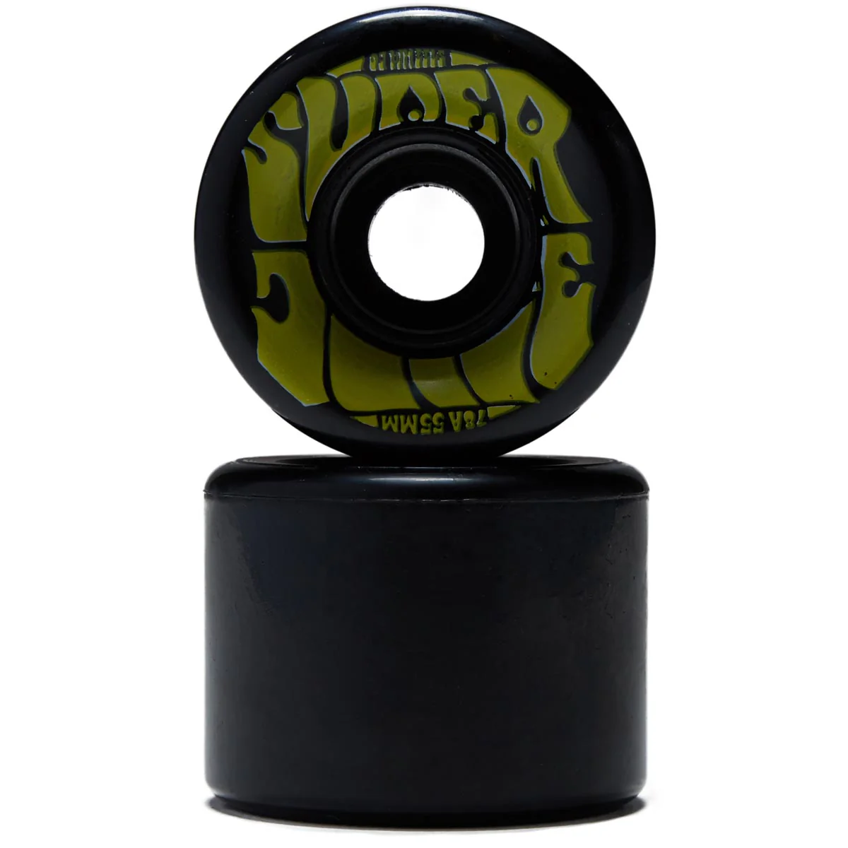 OJ Mini Super Juice 78a Skateboard Wheels - Black/Yellow - 55mm - Image 2