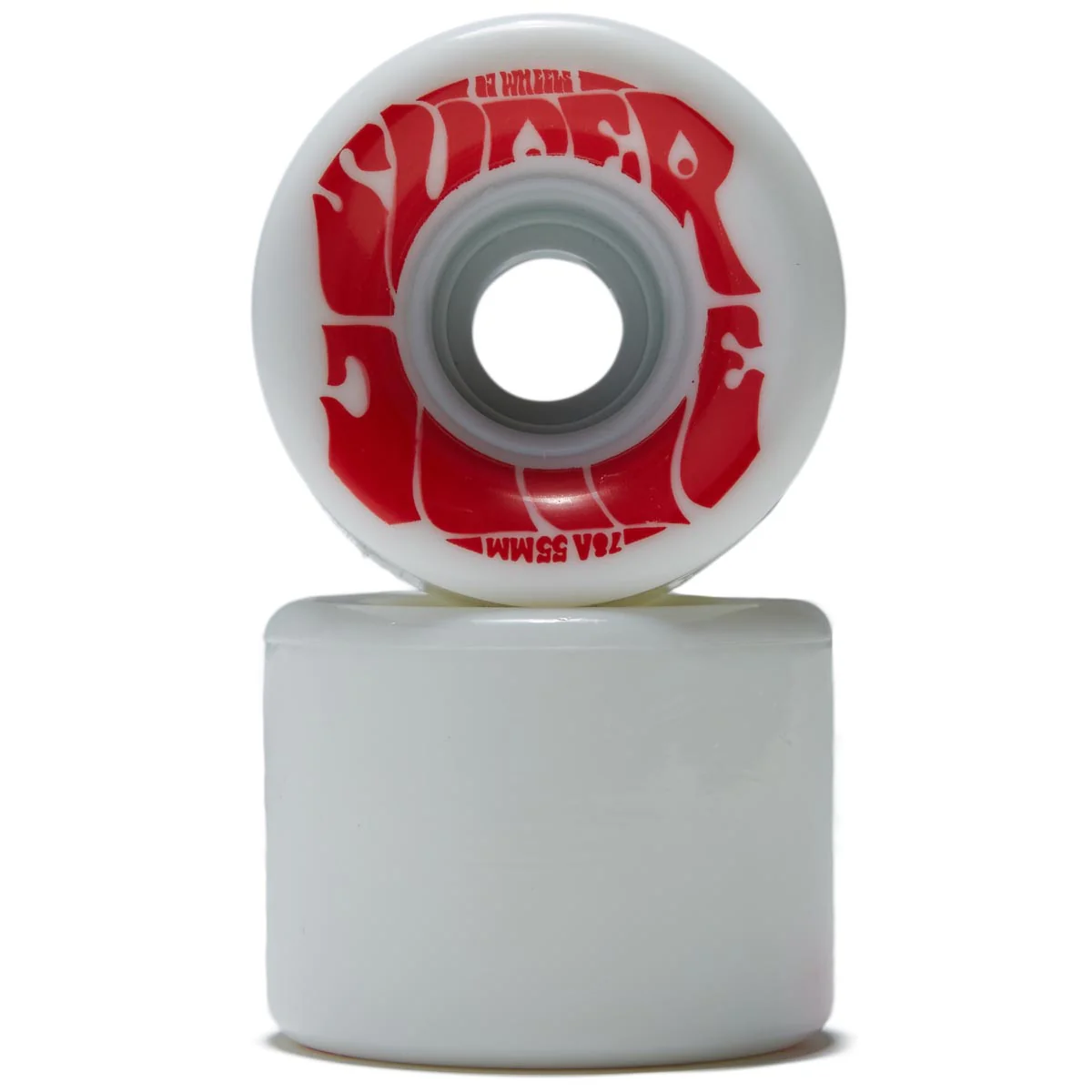 OJ Mini Super Juice 78a Skateboard Wheels - White/Red - 55mm - Image 2
