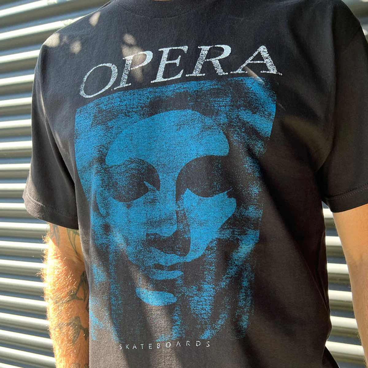 Opera Mask Vintage T-Shirt - Black - Image 2