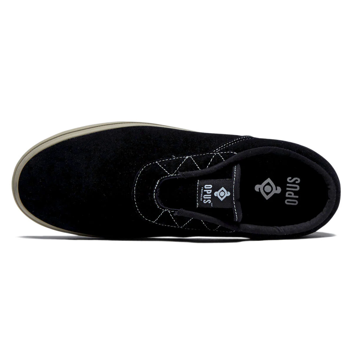 Opus Honey Slip Shoes - Black/Cream Suede - Image 3