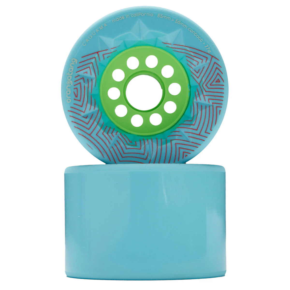Orangatang Caguama Longboard Wheels - 85mm 77a Blue - Image 2
